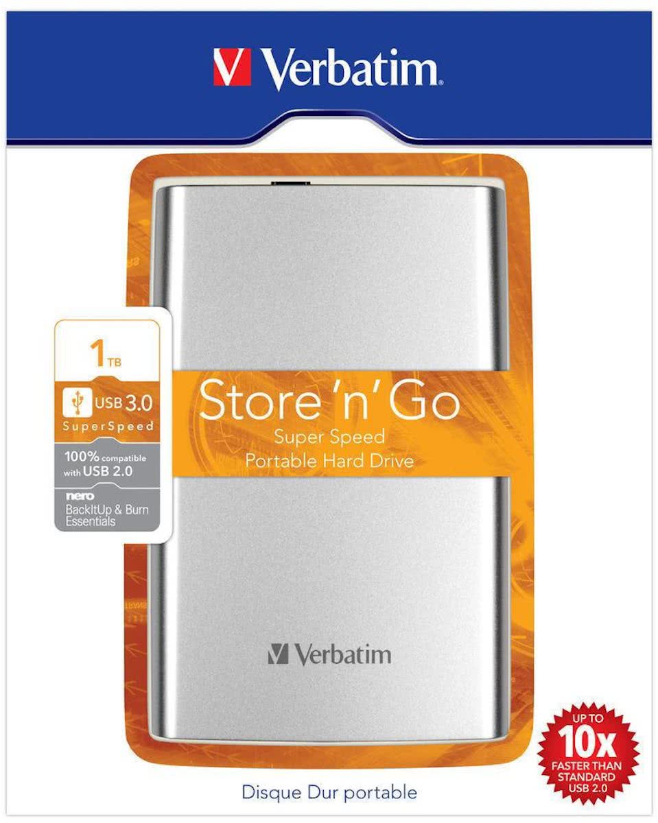 Verbatim Store n Go Ultra Slim - Externe harde schijf - 1 TB