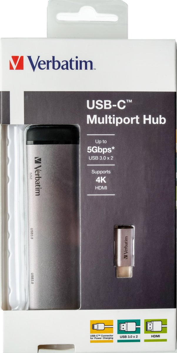 Verbatim-USB-C-Adapter-USB-3.1-GEN-1-USB-3.0-+-2-HDMI