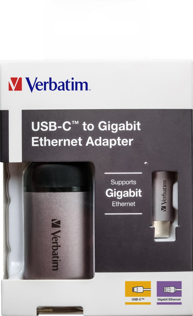 Verbatim-USB-C-GIGABIT-Adapter-Ethernet-10-cm-kabel