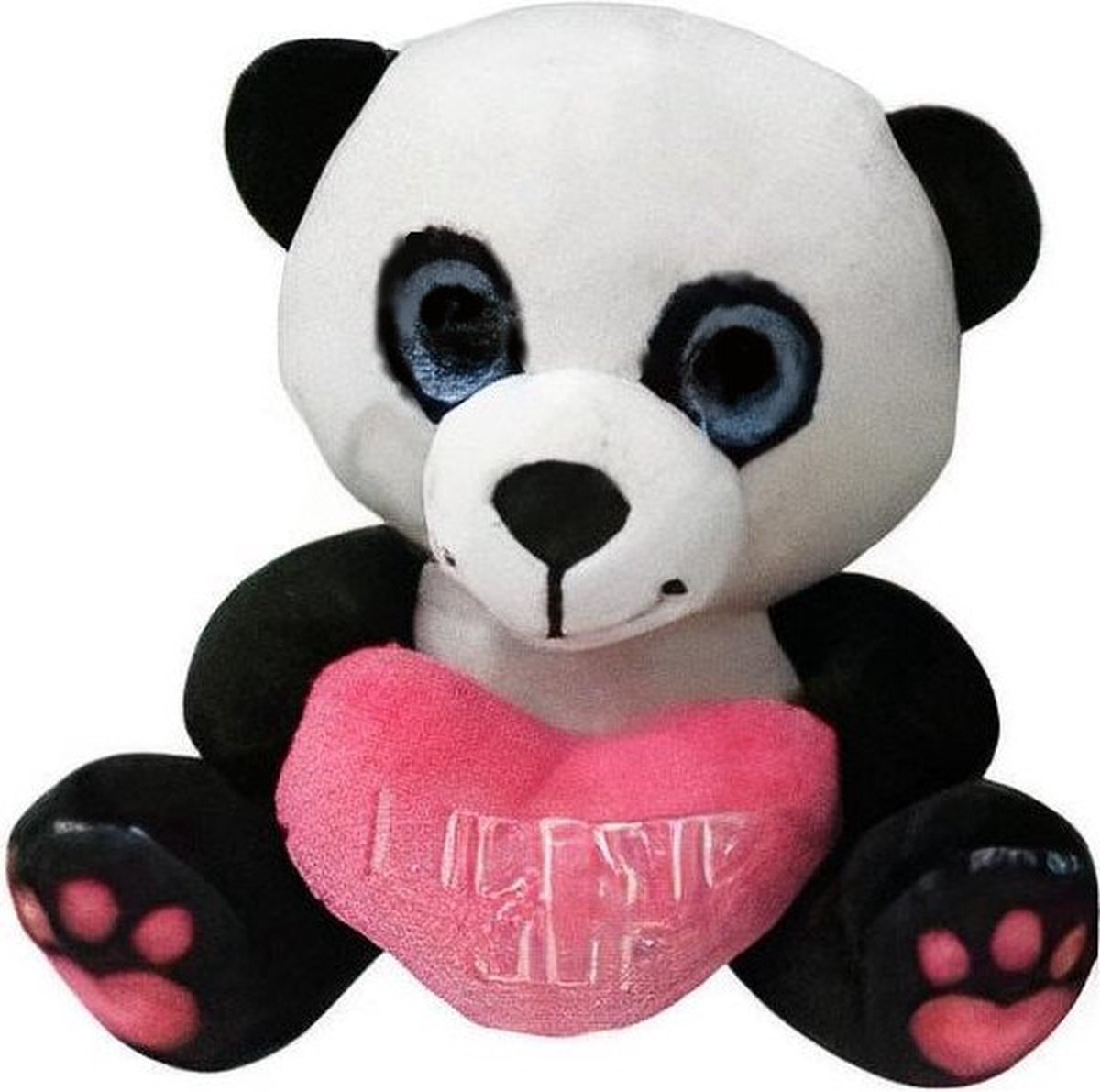 Verhaak Panda Liefste Juf 12 Cm Pluche Wit/zwart