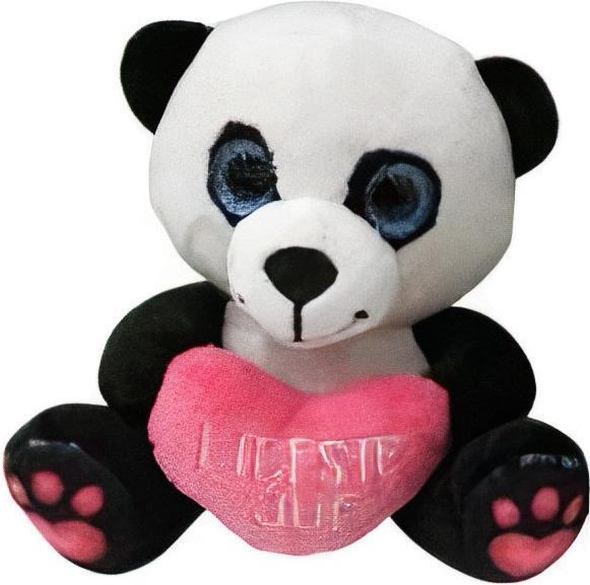 Verhaak Panda Liefste Juf 12 Cm Pluche Wit/zwart