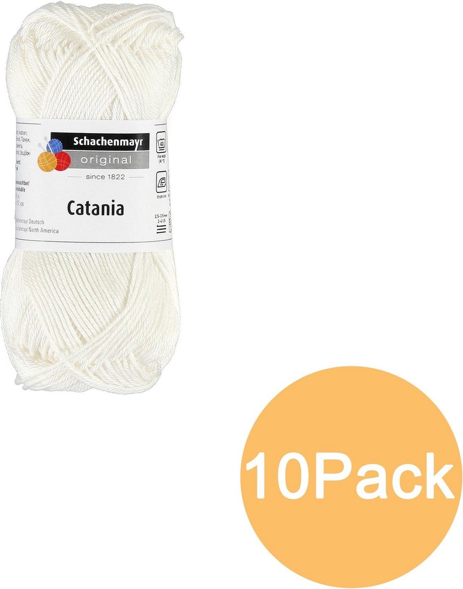 Schachenmayr Breiwol Catania Klassiek 10Pack - 100% Katoen Ecru