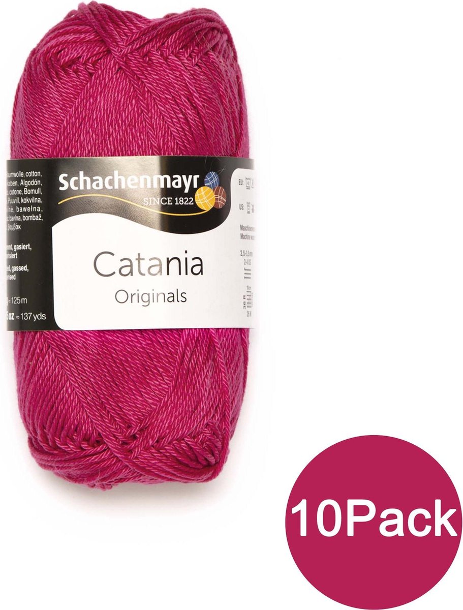 Schachenmayr Breiwol Catania Klassiek 10Pack - 100% Katoen Roze