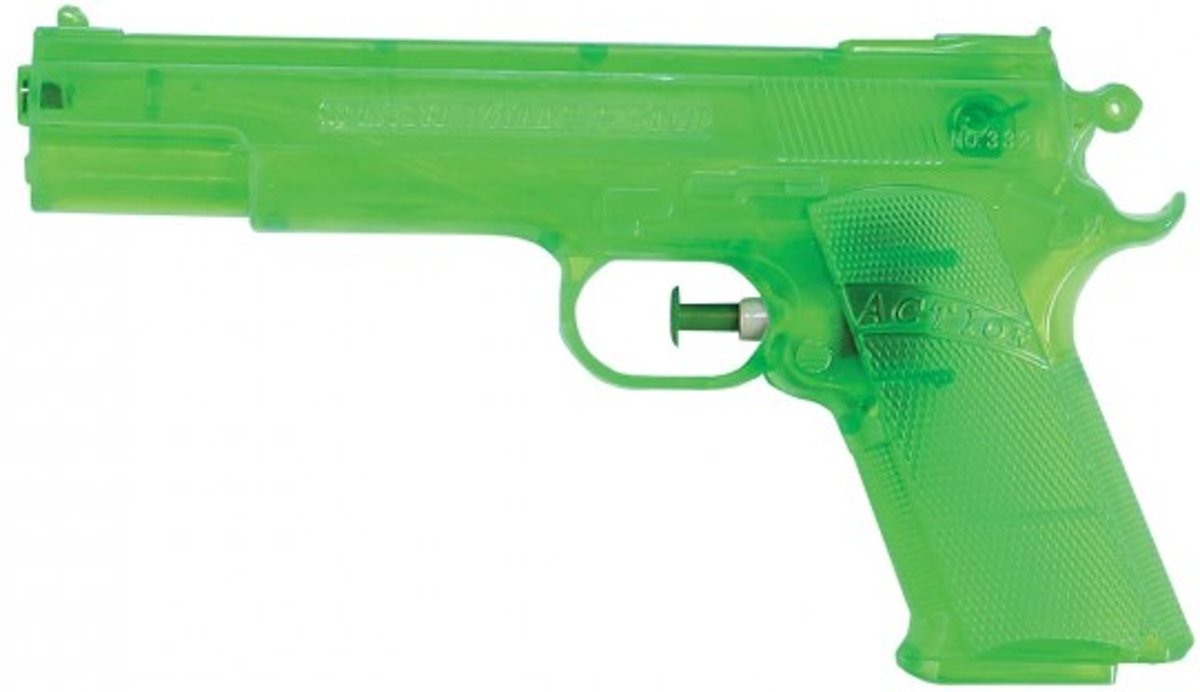 2 stuks: Waterpistool - Groen - 20cm