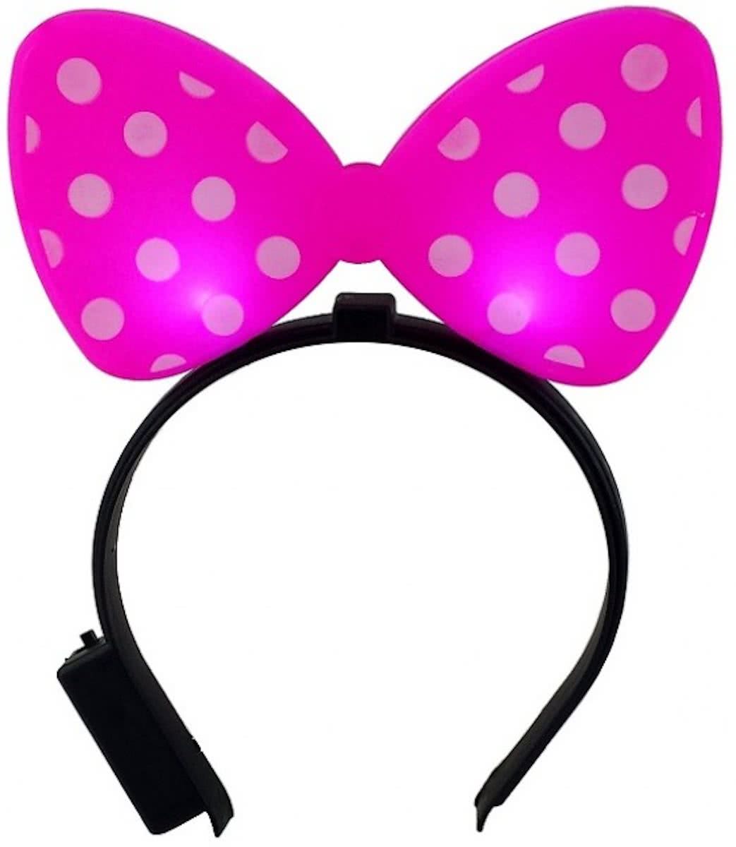 Minnie Mouse Tiara - Strik met Knipperend Licht