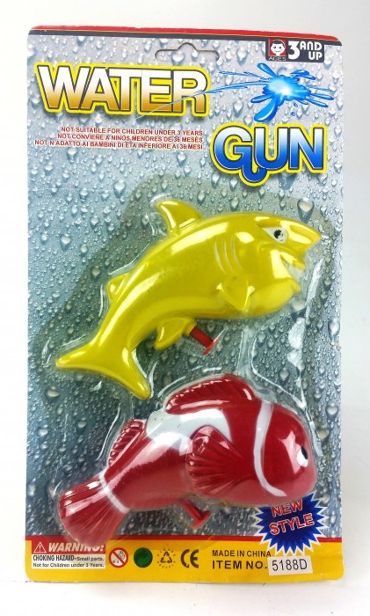 Waterpistool - 2 stuks - 12cm