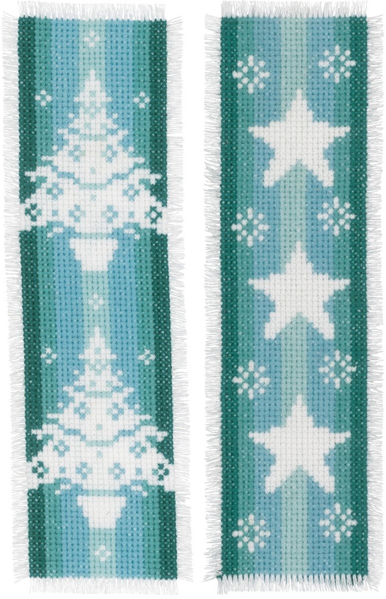 Borduurpakket bladwijzer Nordic Christmas - set van 2