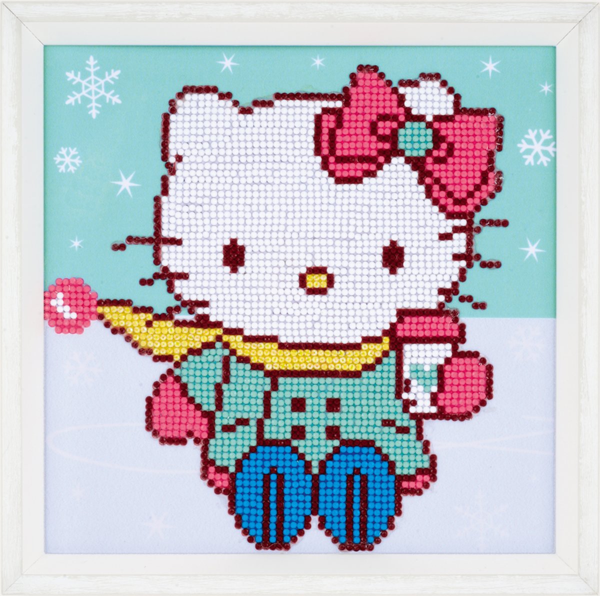 DIAMOND PAINTING VERVACO PARTIAL DISNEY HELLO KITTY IN DE SNEEUW