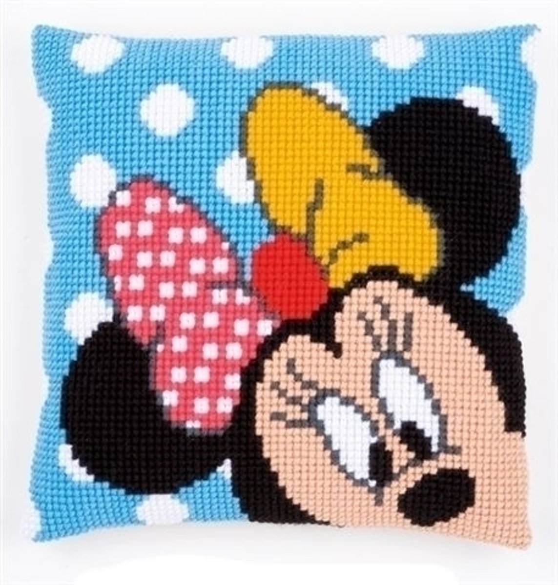 Vervaco Disney Kruissteekkussen Minnie kiekeboe 0167234