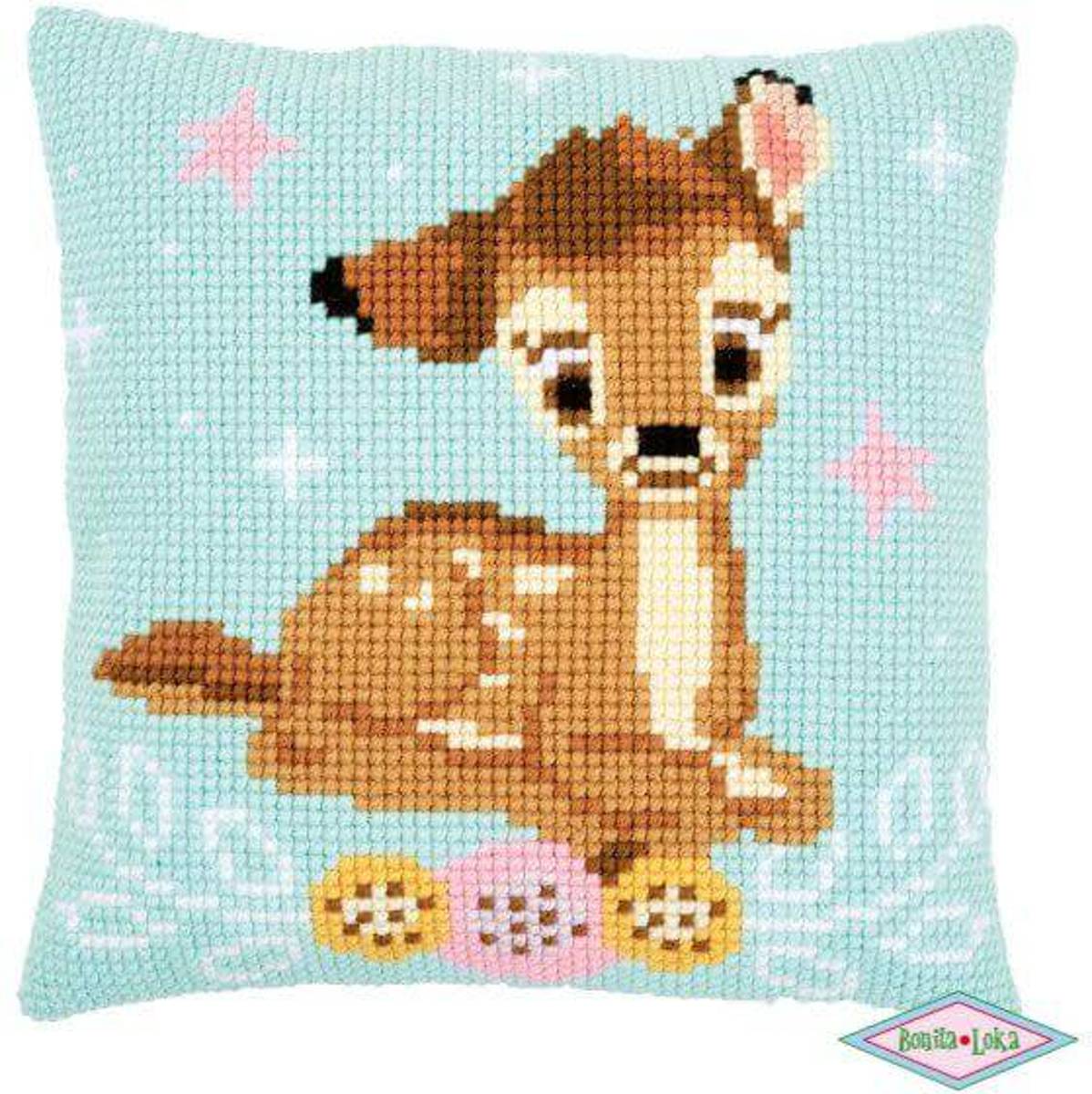 Vervaco Disney kussen pakket Bambi 40x40cm