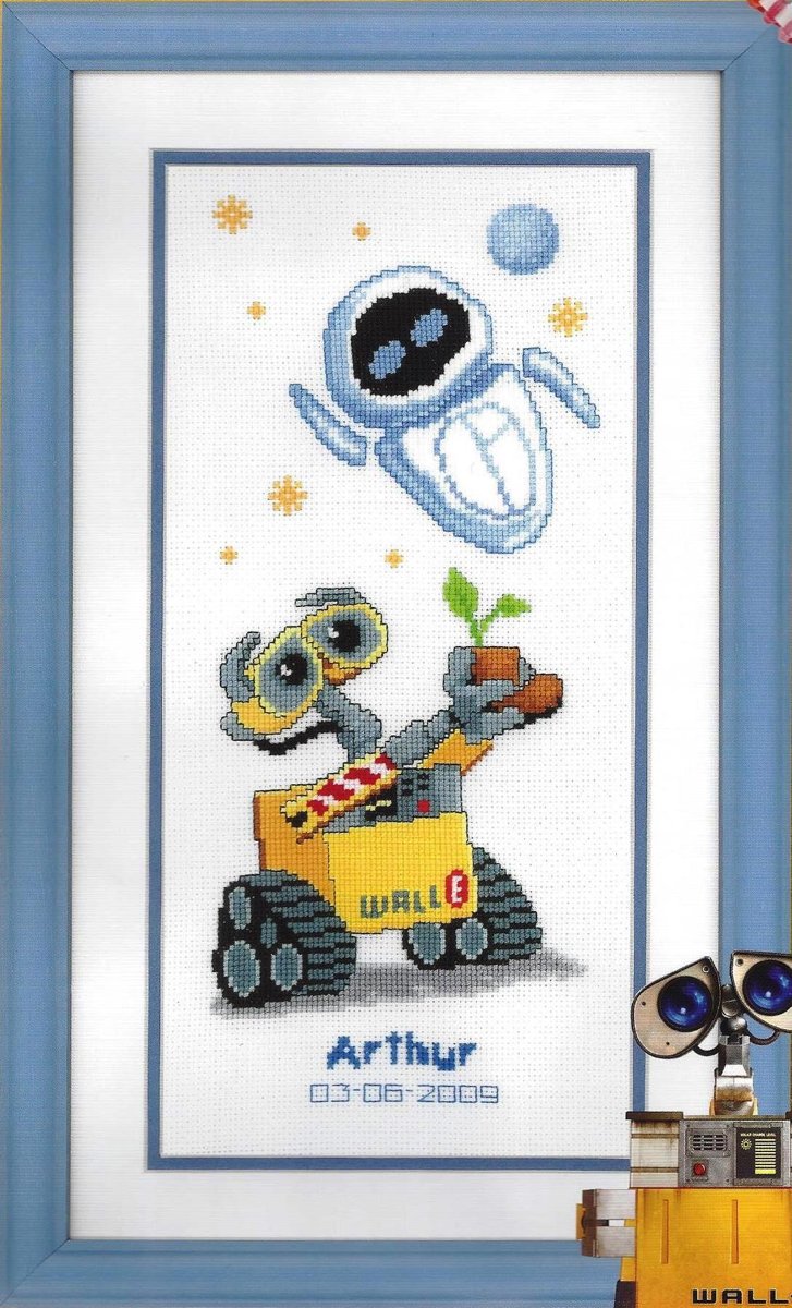 borduurpakket 70.915 wall.e, geboorte