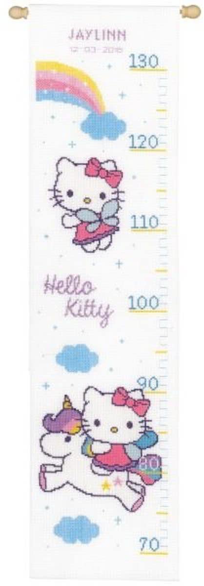 borduurpakket PN0158349 hello kitty, groeimeter/meetlat