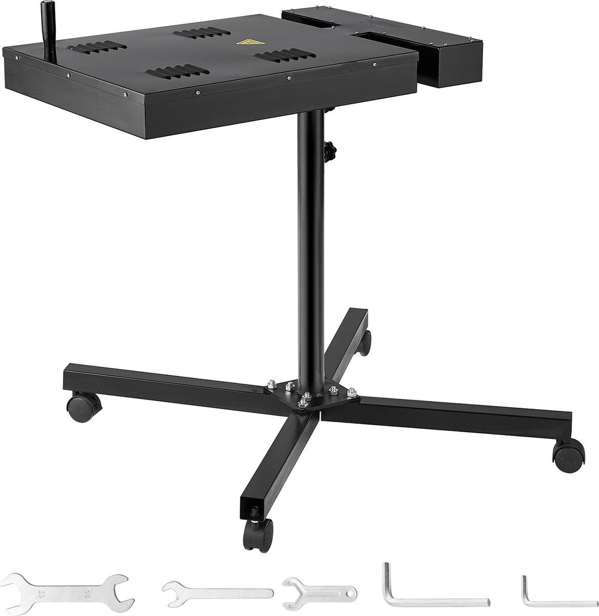 VEVOR Flitsdroger,45 X 45 cm Verwarmingsoppervlak, met Verstelbare Standaard,Verstelbare Hoogte van Ongeveer 76.2 tot 106.68 cm,360 ° Rotatie,X-Vormige Basis,3000 W Ingebouwd Verwarmingselement,voor Professionals en Doe-Het-Zelvers