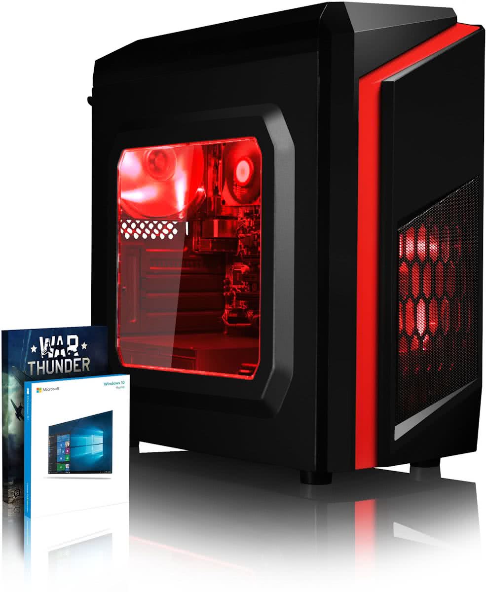 Killstreak SA4-162 Game PC - 3.9GHz AMD 2-Core CPU, Gaming Desktop PC met Windows 10 OS, Levenslang Garantie (A4 Dual 2-Core Processor, 4 GB RAM, 1 TB Harde Schijf)