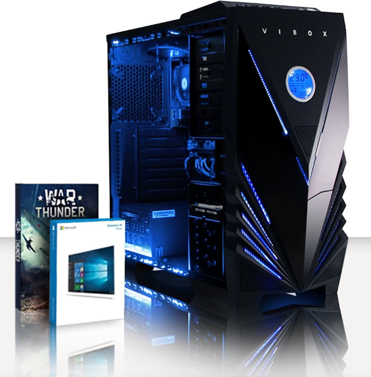 Tower 32 Game PC - 3.9GHz AMD 2-Core CPU, Gaming Desktop PC met Game Waardebon, Windows 10 OS, Levenslang Garantie (3.7GHz (3.9GHz Turbo) AMD A4 6300 Dual 2-Core Processor, 8 GB DDR3 1600MHz RAM, 1 TB Harde Schijf)