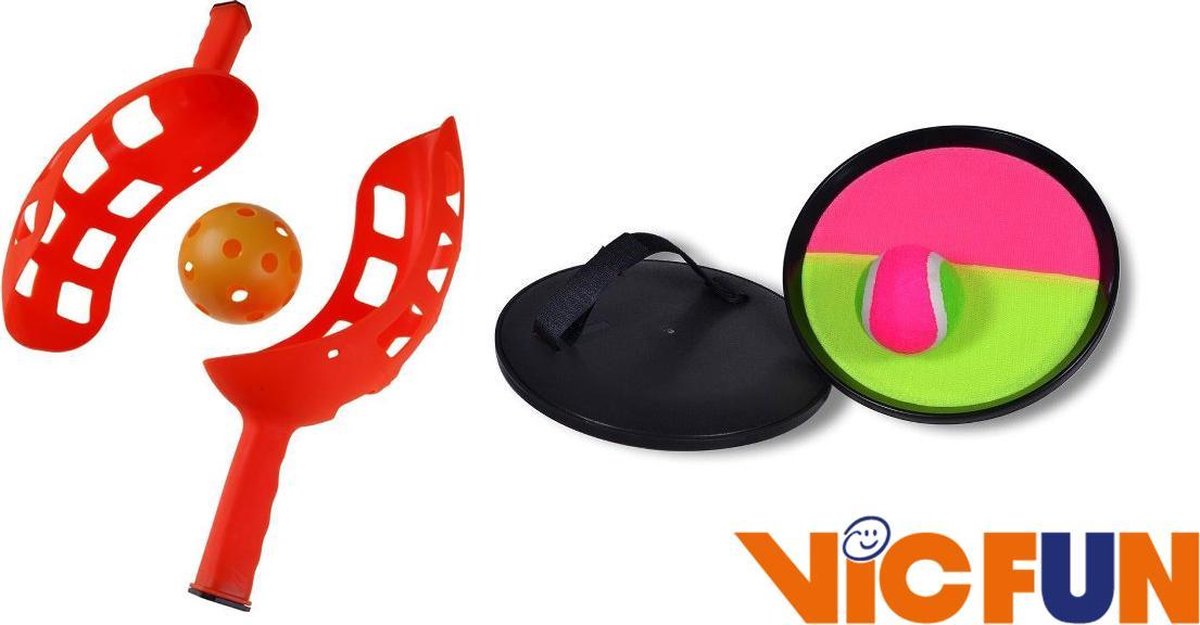 VICTOR VICfun strand outdoor pakket met Magic Catch en Scoop