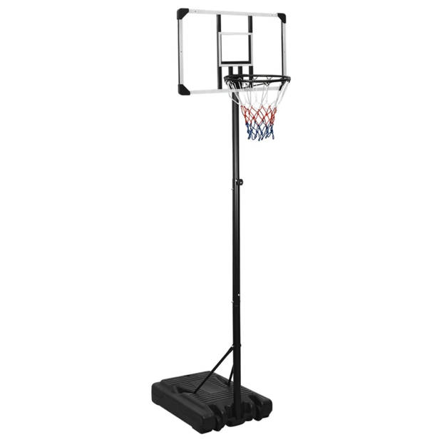 vidaXL Basketbalstandaard 235-305 cm polycarbonaat transparant