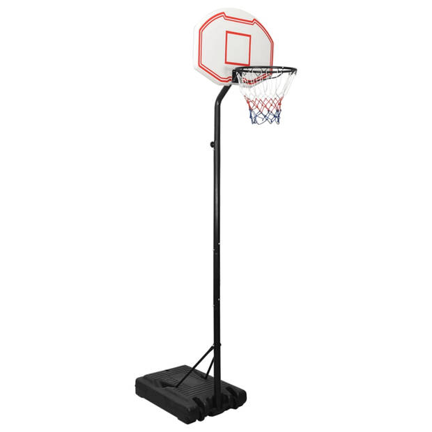 vidaXL Basketbalstandaard 282-352 cm polyethyleen wit