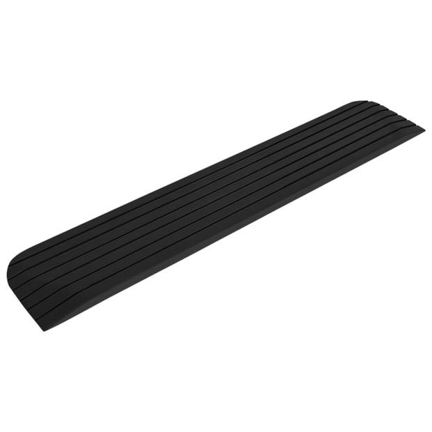 vidaXL Drempelhulp 110x21x2,5 cm rubber