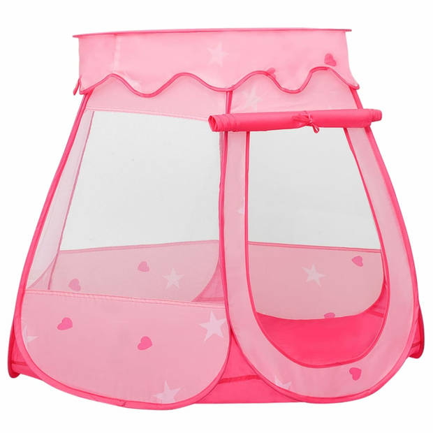 vidaXL Kinderspeeltent 102x102x82 cm roze