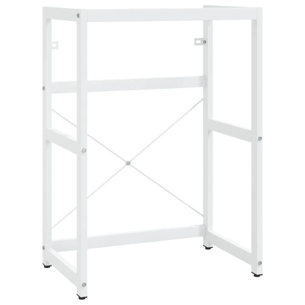 vidaXL Wastafelframe 59x38x83 cm ijzer wit