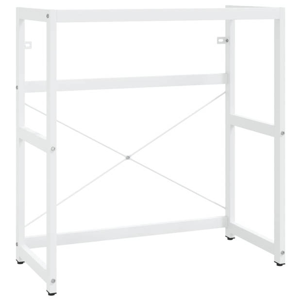 vidaXL Wastafelframe 79x38x83 cm ijzer wit