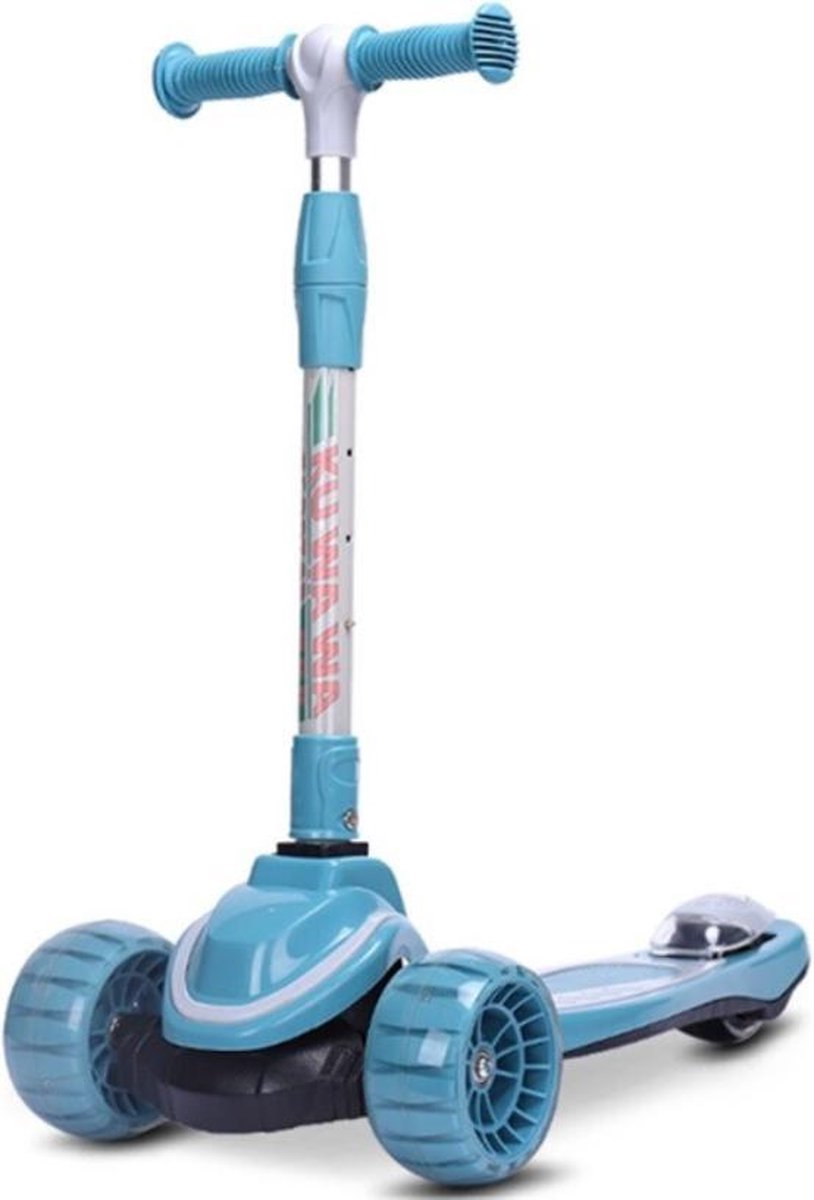 Viddry® Blauwe Kinder step - Kick scooter - Step 3 wielen - Kinder Step Unisex - Scooter - 2-6 Jaar - Met RGB Wielen