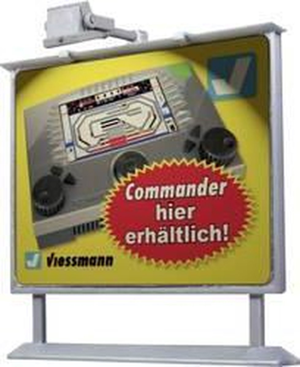 Viessmann 6336 H0 reclamebord met LED-verlichting Kant-en-klaar model