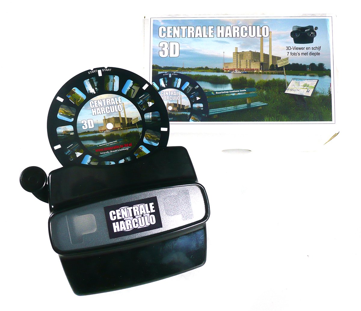 Centrale Harculo in 3D - viewmaster met schijf