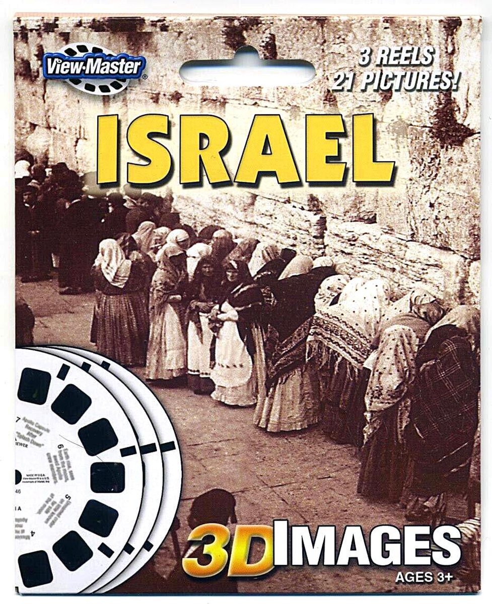 Viewmaster - Israel - pakje met 3 schijven in 3D