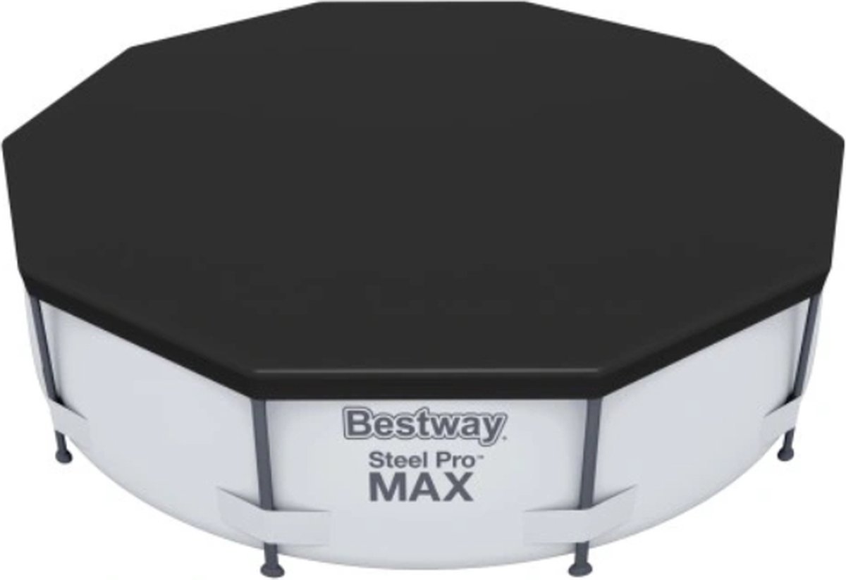 Bestway - zwembad afdekzeil - 305 cm - zwart