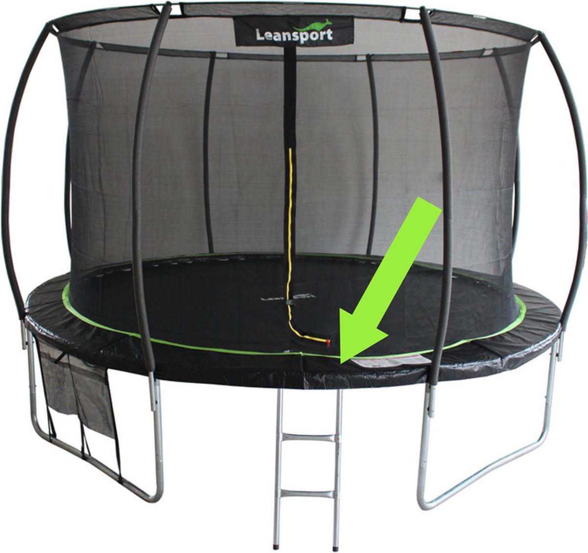 Trampoline rand - beschermrand - 244 cm - zwart groen