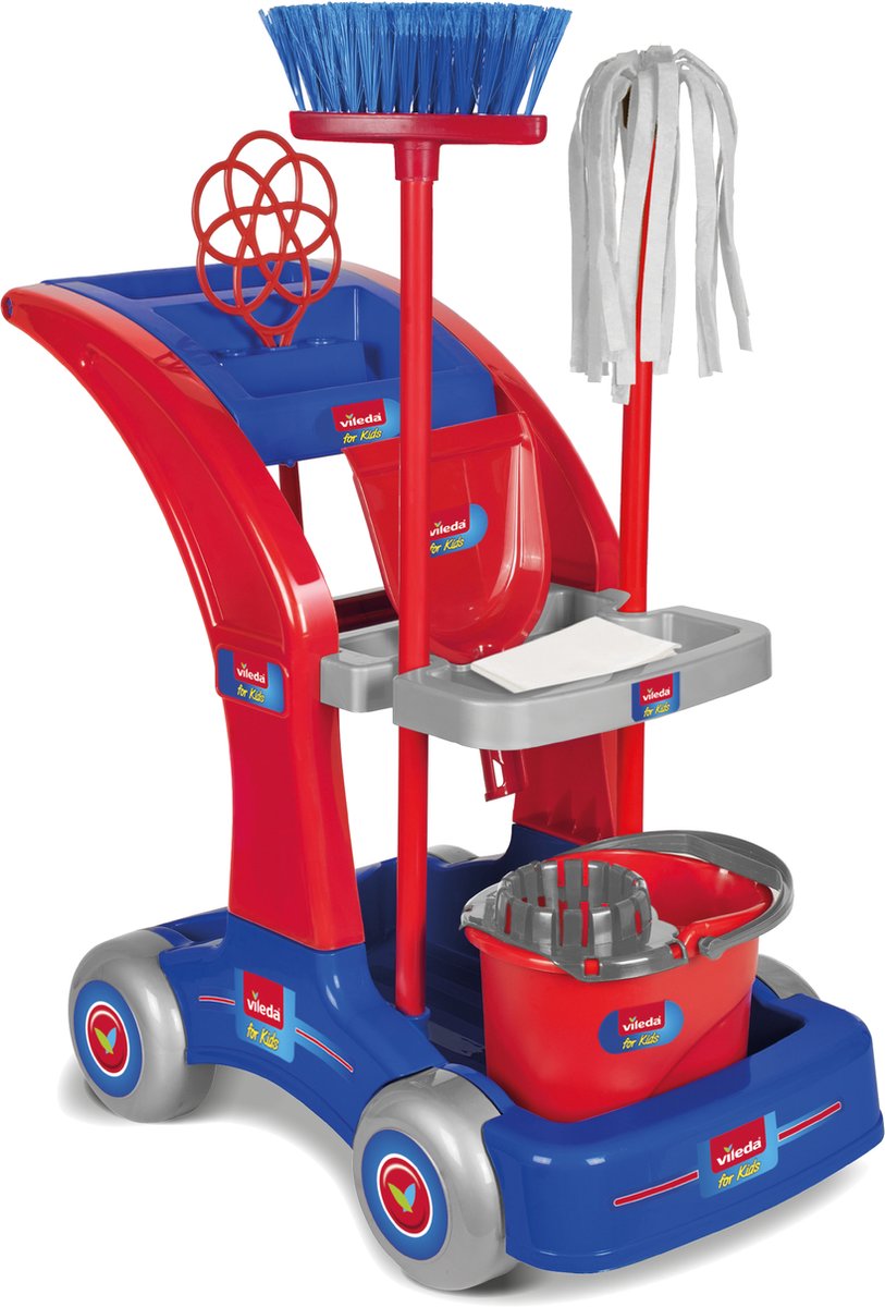 VILEDA - HUISHOUDKARRETJE KINDEREN -GROOT MODEL