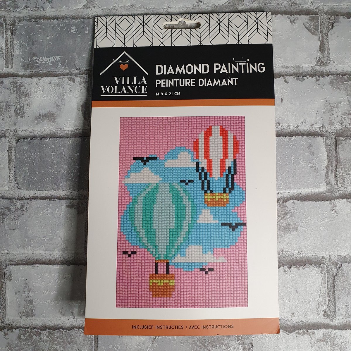 Diamond painting, A5 formaat, luchtballonnen