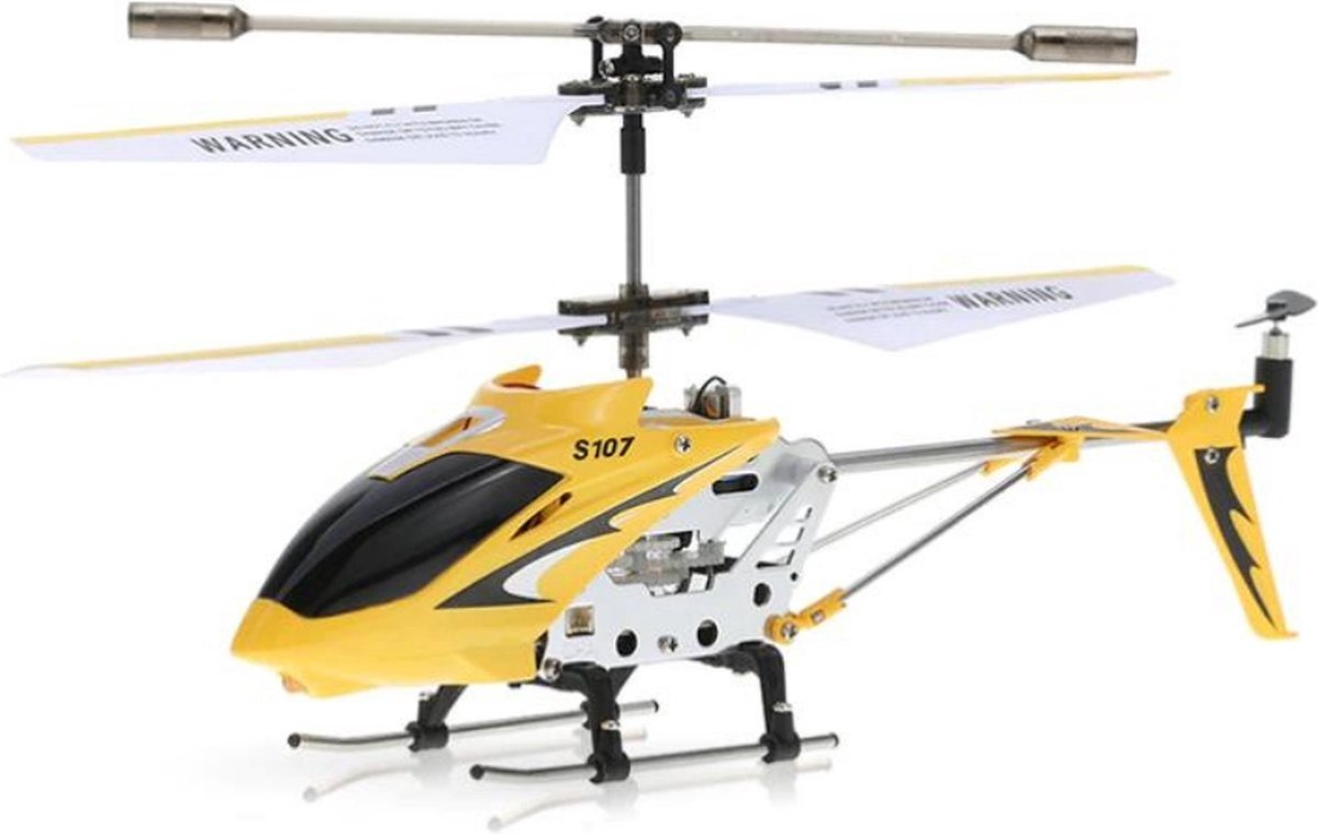 Vitafa®- RC Helicopter - Bestuurbare helikopter - RC vliegtuig - RC Helicopter voor buiten - RC Helicopter volwassenen - Geel