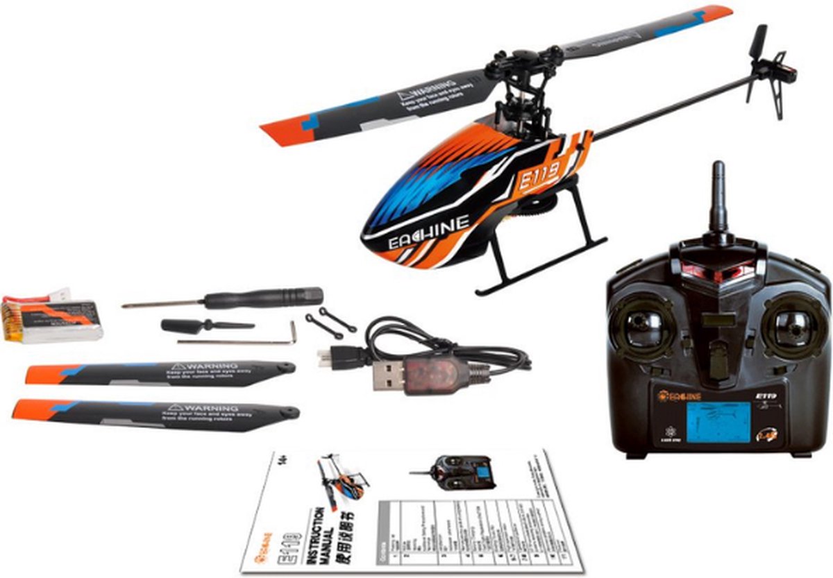 Vitafa® RC Helikopter - Bestuurbare Helikopter - RC vliegtuig - RC Helikopter voor buiten - RC Helikopter Kinderen - Speelgoed Helikopter