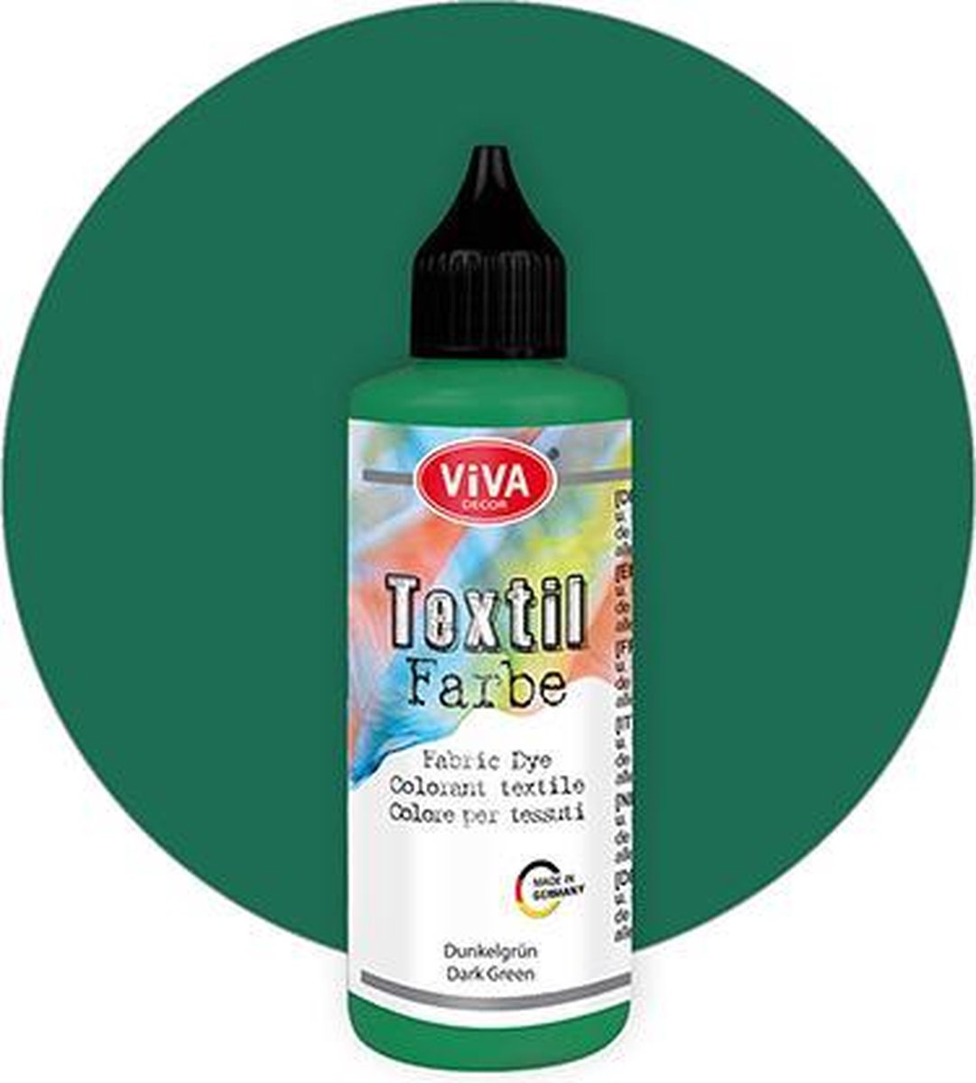 Textielverf - Donkergroen - Viva - 90ml