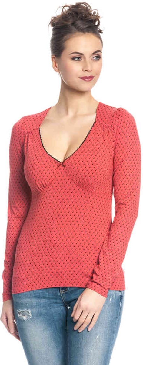 VM Lili Marleen Shirt rood allover - S