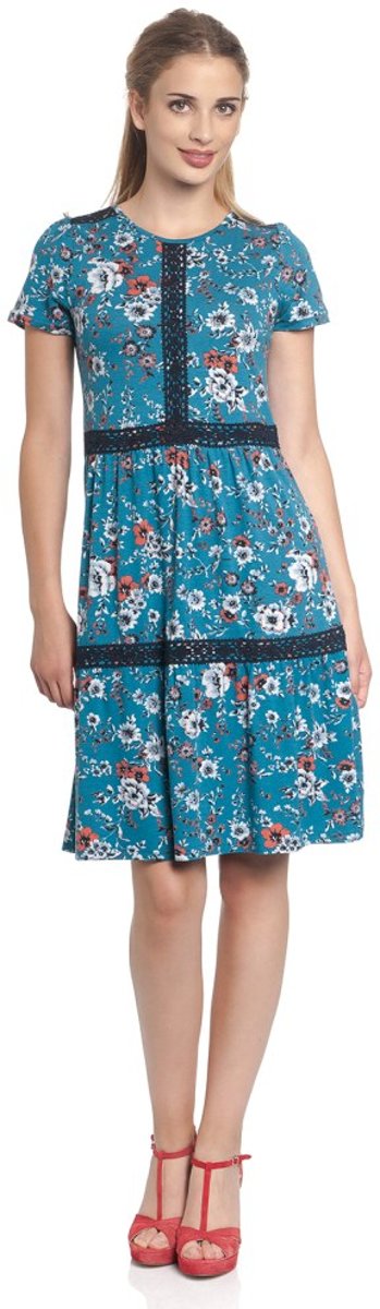 Vive Maria Korte jurk -XL- Flower Blauw