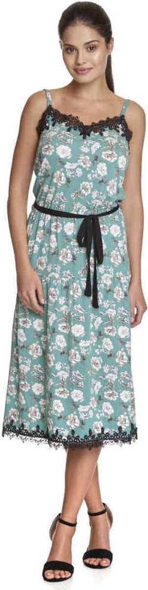 Vive Maria Lange jurk -XL- Green Flower Groen