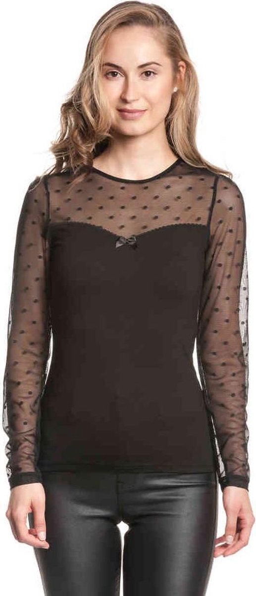 Vive Maria Longsleeve top -XL- French Chic Zwart