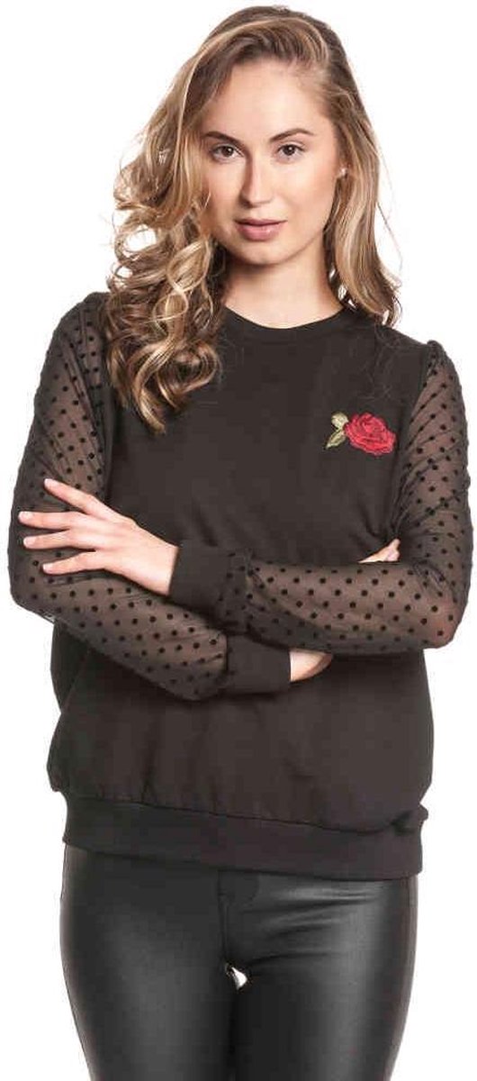 Vive Maria Sweater/trui -XL- Sweet Rose Tulle Zwart