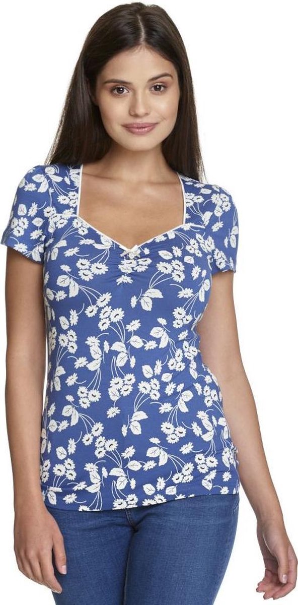 Vive Maria Top -L- Fleur dAvignon Blauw