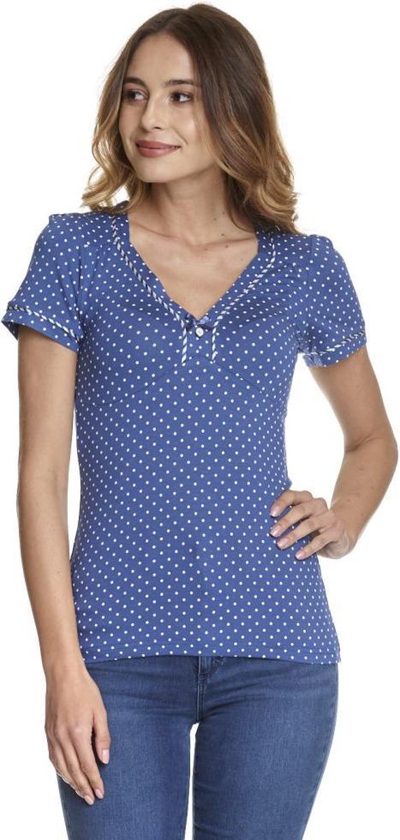 Vive Maria Top -L- Nizza Blauw