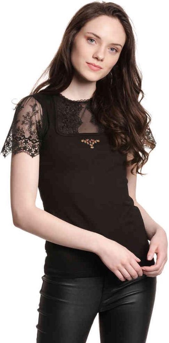 Vive Maria Top -M- Heidi Lace Zwart