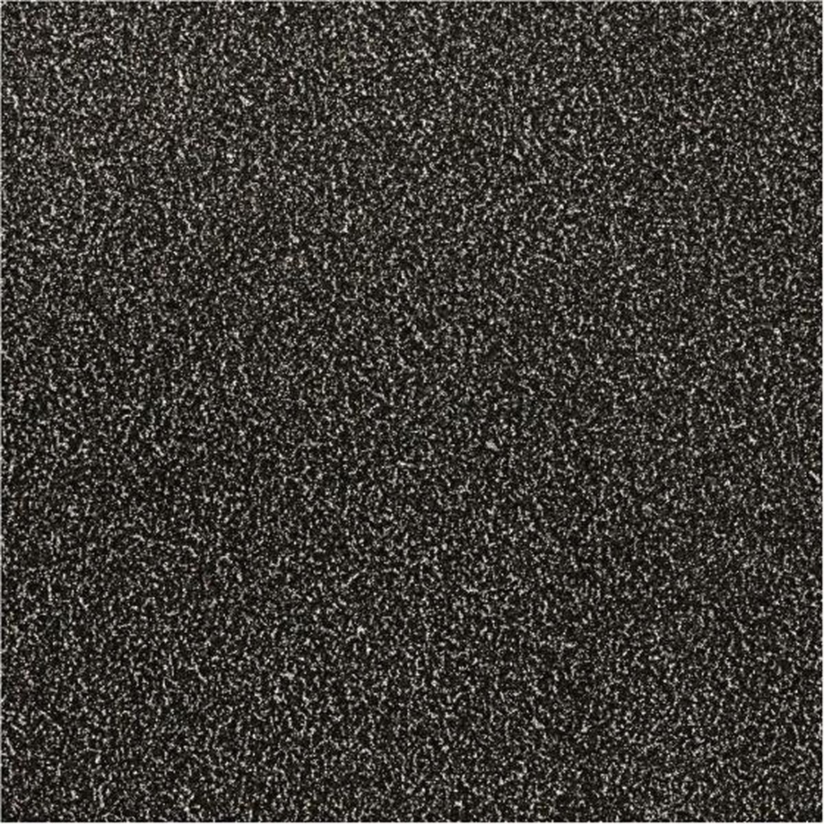 glitterfolie zwart rol 35x200cm