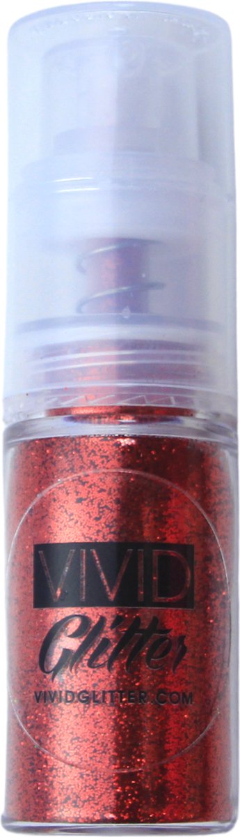 Vivid Glitter Fine Mist Spray Pump - Red Hot (14ml)