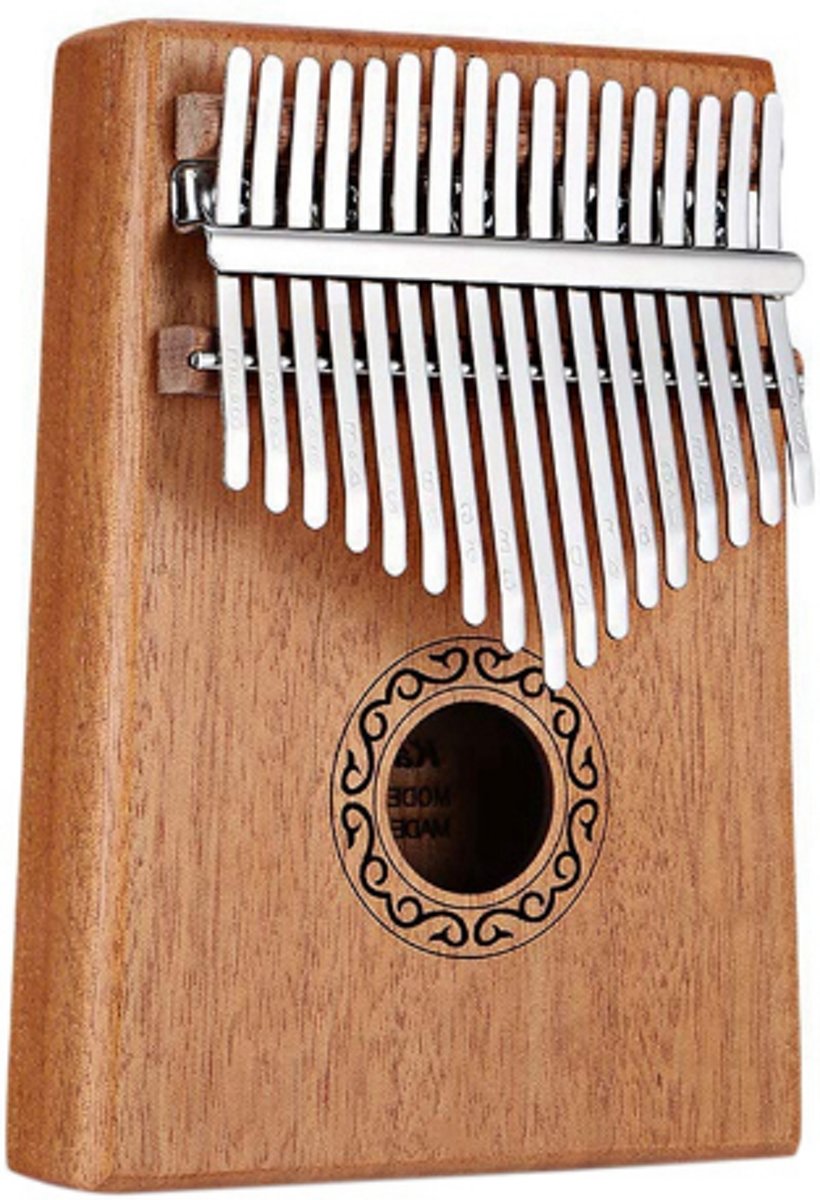 Vixime - Kalimba - Duimpiano - Muziekinstrument - Afrikaans - 17 Tonen - Houtbruin