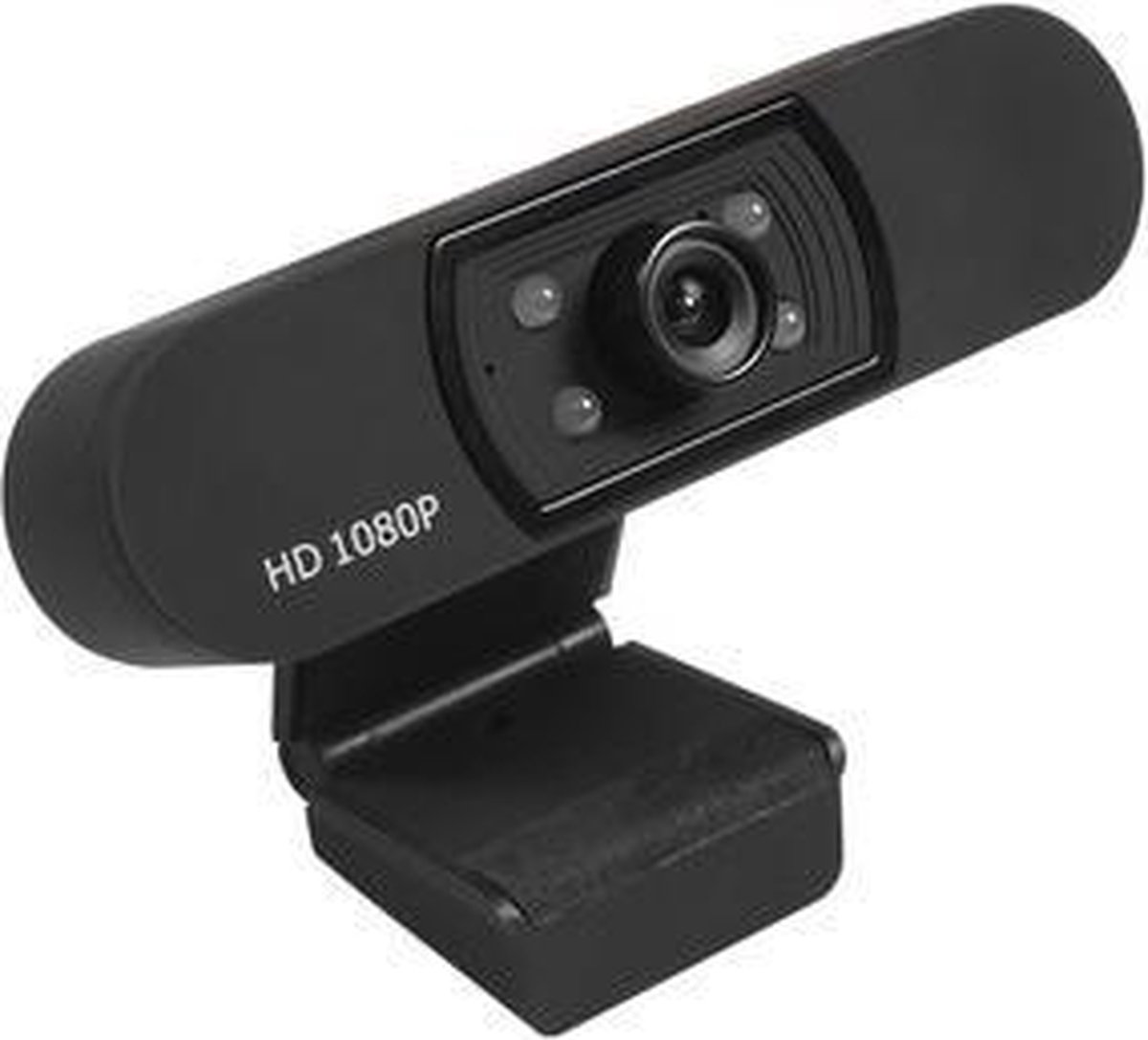 Vixime - Webcam - Full HD - Met Microfoon - Verlichting - Zwart