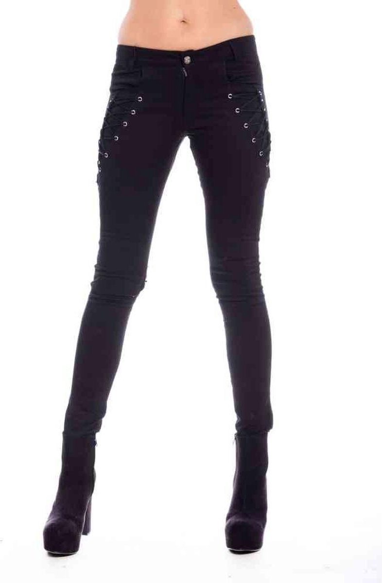 ILLUMINATE broek dames zwart - L (31/34)